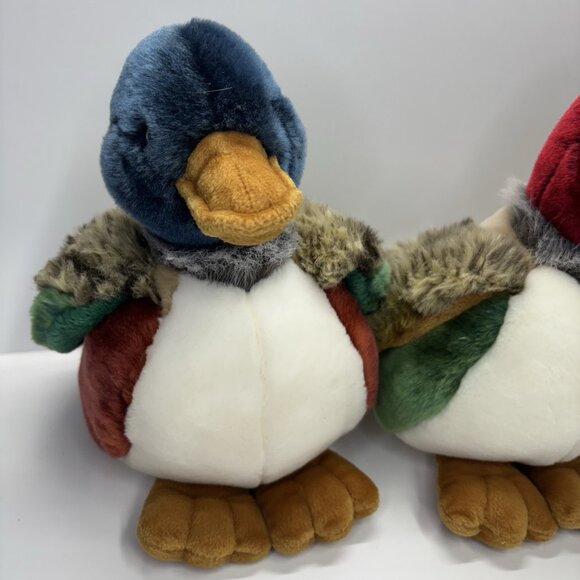 Plush Mallard Duck Stuffed Animal - lot of 3 Different EUC Colorful Clean Rare - Picture 2 of 16